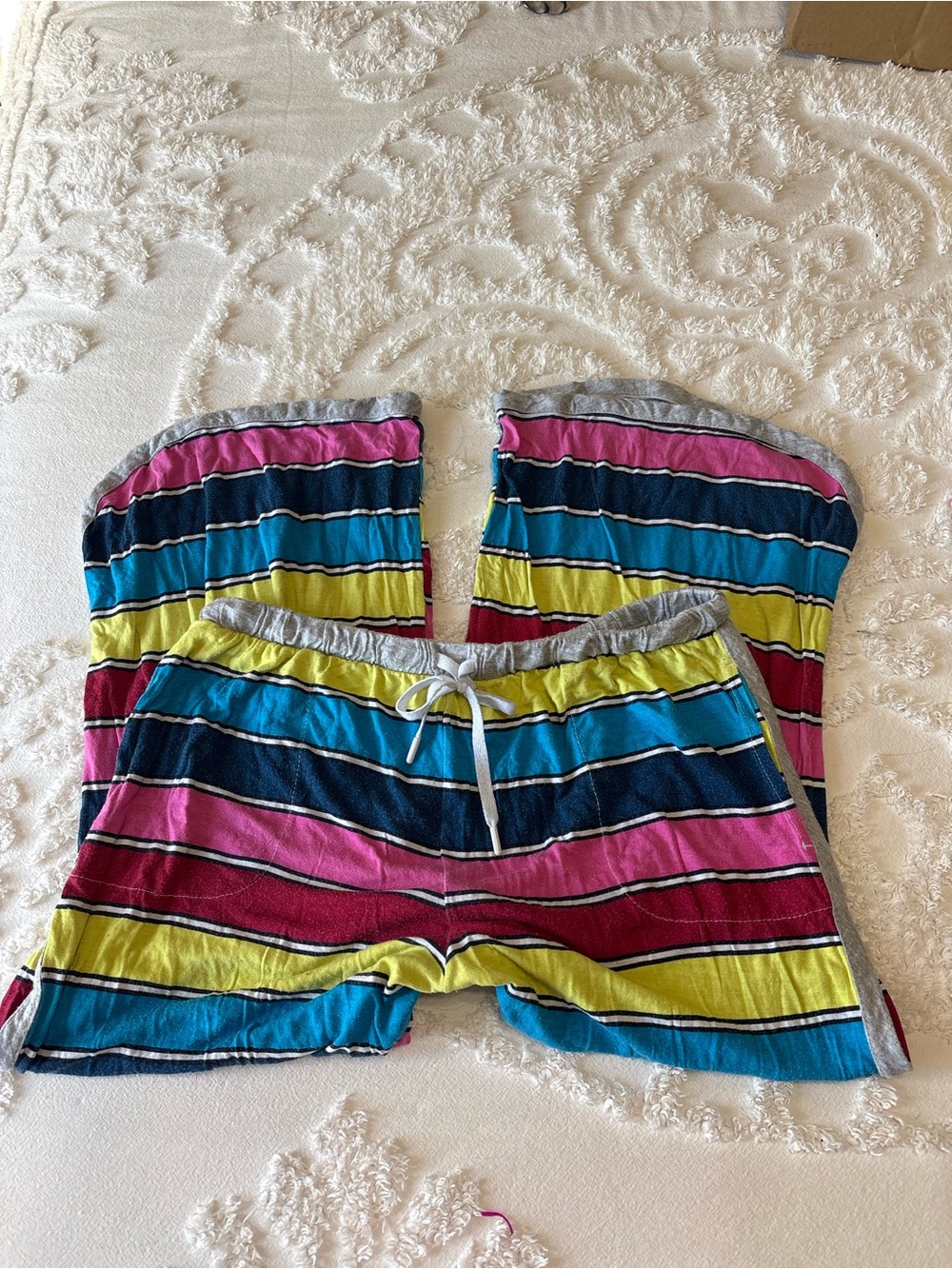 Y2K Guacho capris Striped